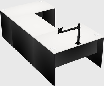 U-shaped desk