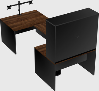 U-shaped desk