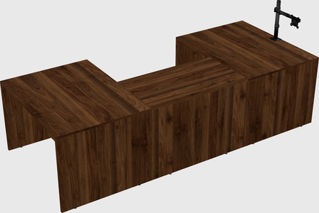 U-shaped desk