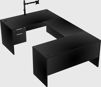 U-shaped desk