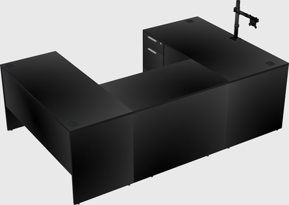 U-shaped desk