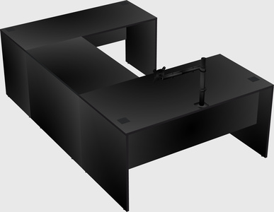 U-shaped desk