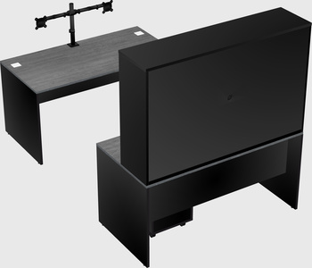 U-shaped desk