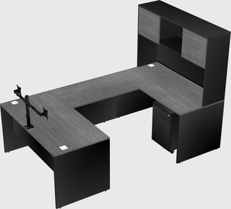 U-shaped desk