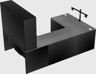 U-shaped desk