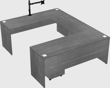 U-shaped desk