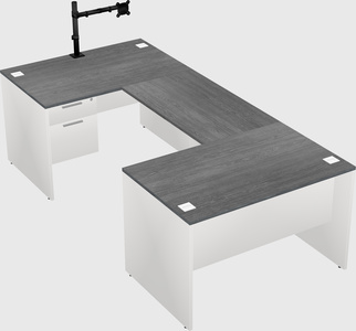 U-shaped desk