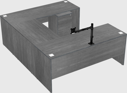 U-shaped desk