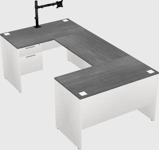 U-shaped desk