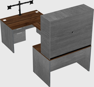 U-shaped desk