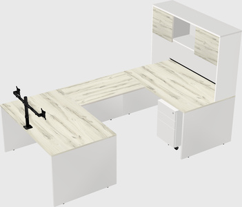U-shaped desk