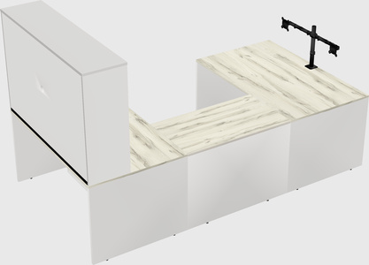 U-shaped desk