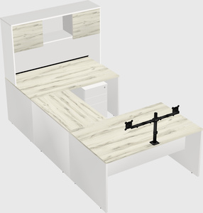U-shaped desk