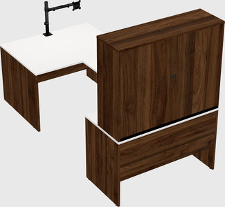 U-shaped desk