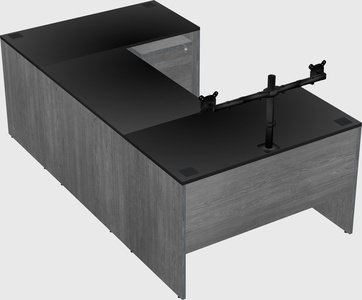 U-shaped desk