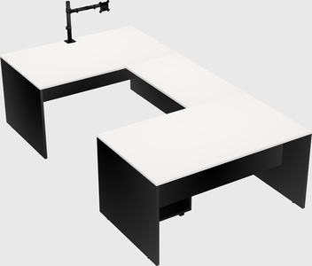 U-shaped desk
