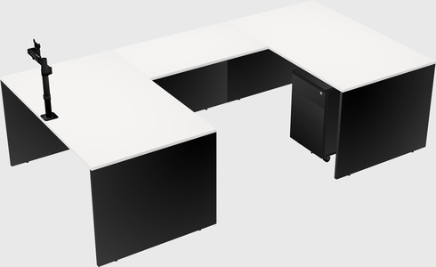 U-shaped desk