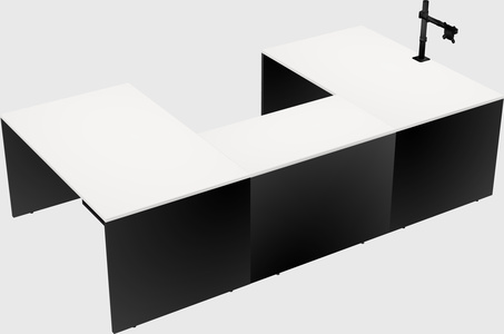 U-shaped desk