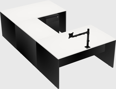 U-shaped desk
