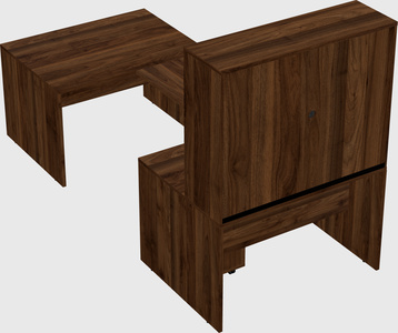 U-shaped desk