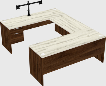 U-shaped desk