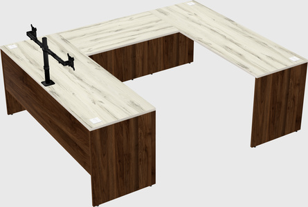 U-shaped desk