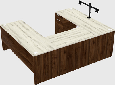 U-shaped desk