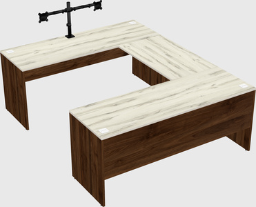 U-shaped desk