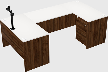 U-shaped desk