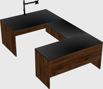 U-shaped desk
