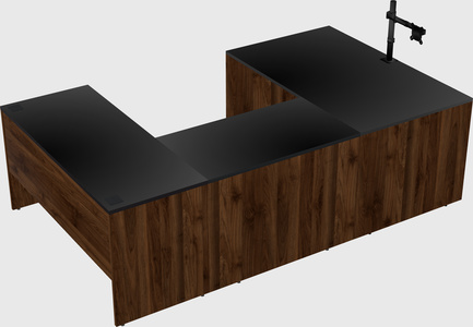 U-shaped desk