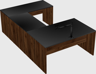 U-shaped desk
