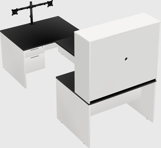 U-shaped desk
