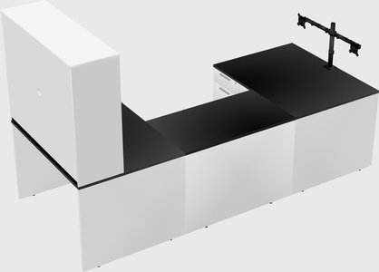 U-shaped desk