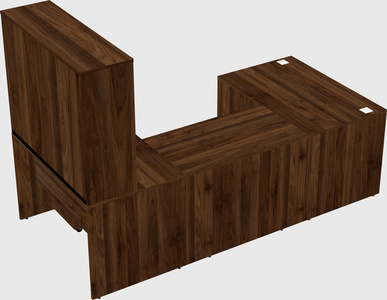 U-shaped desk
