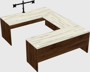 U-shaped desk
