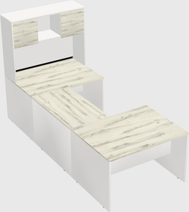 U-shaped desk