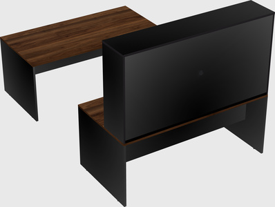 U-shaped desk