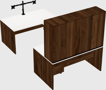 U-shaped desk