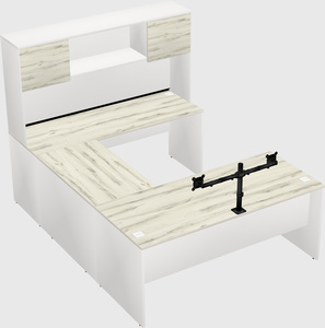 U-shaped desk