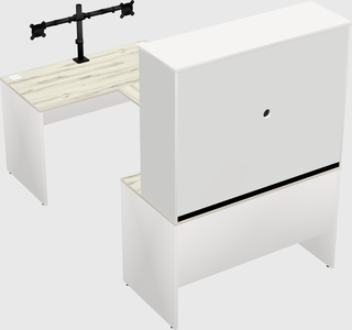 U-shaped desk
