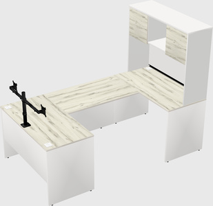 U-shaped desk