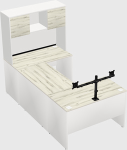 U-shaped desk