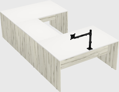 U-shaped desk
