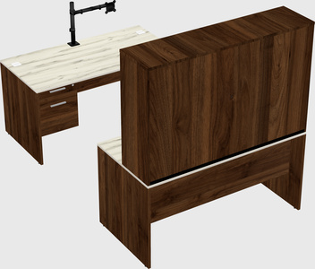 U-shaped desk
