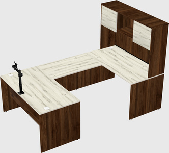 U-shaped desk