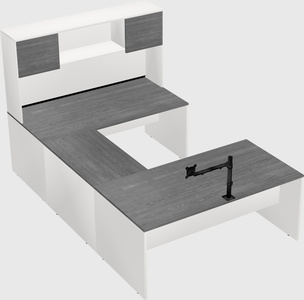 U-shaped desk