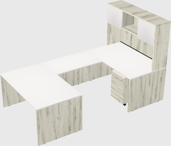 U-shaped desk