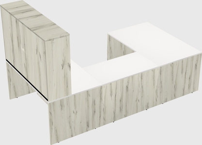 U-shaped desk