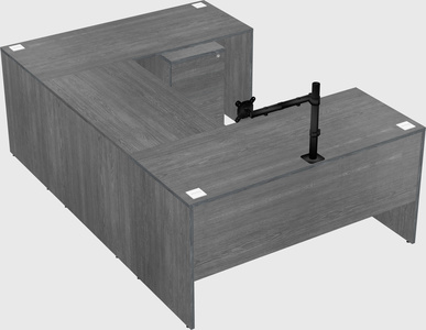 U-shaped desk